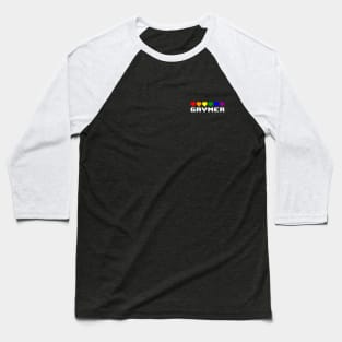 Gaymer Heart - Pocket Design Baseball T-Shirt